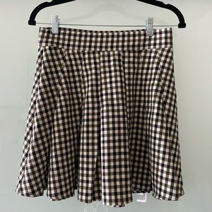 Anthropologie Maeve Plaid Pleated Mini Skirt in size 4, NEW WITH TAGS